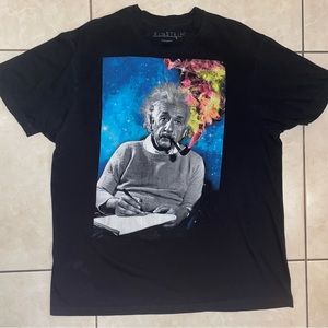 Einstein Galaxy Smoke Graphic Tee